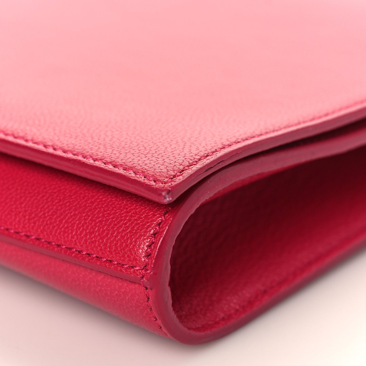 Calfskin Monogram Large Belle De Jour Clutch Fuchsia