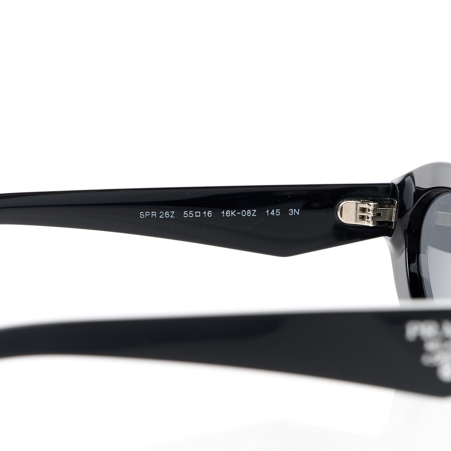 Prada Acetate Oval Sunglasses SPR 26Z Black 5 of 8