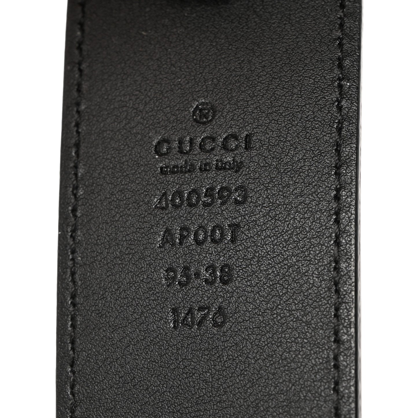 Calfskin Double G 40mm Belt 95 38 Black