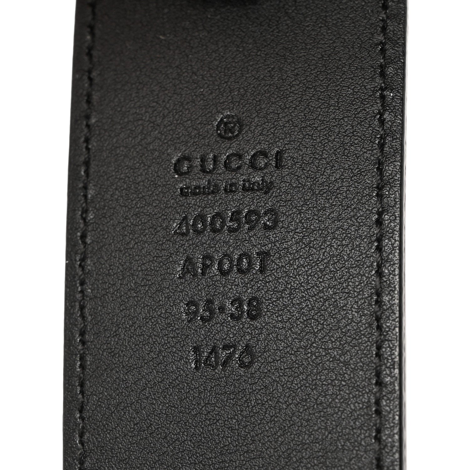 Gucci Calfskin Double G 40mm Belt 95 38 Black 5 of 7