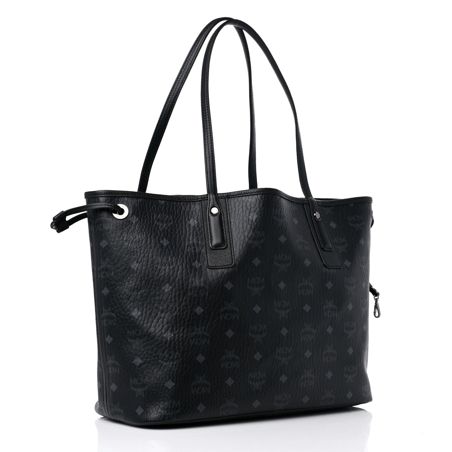 Visetos Medium Liz Reversible Shopper Tote Black