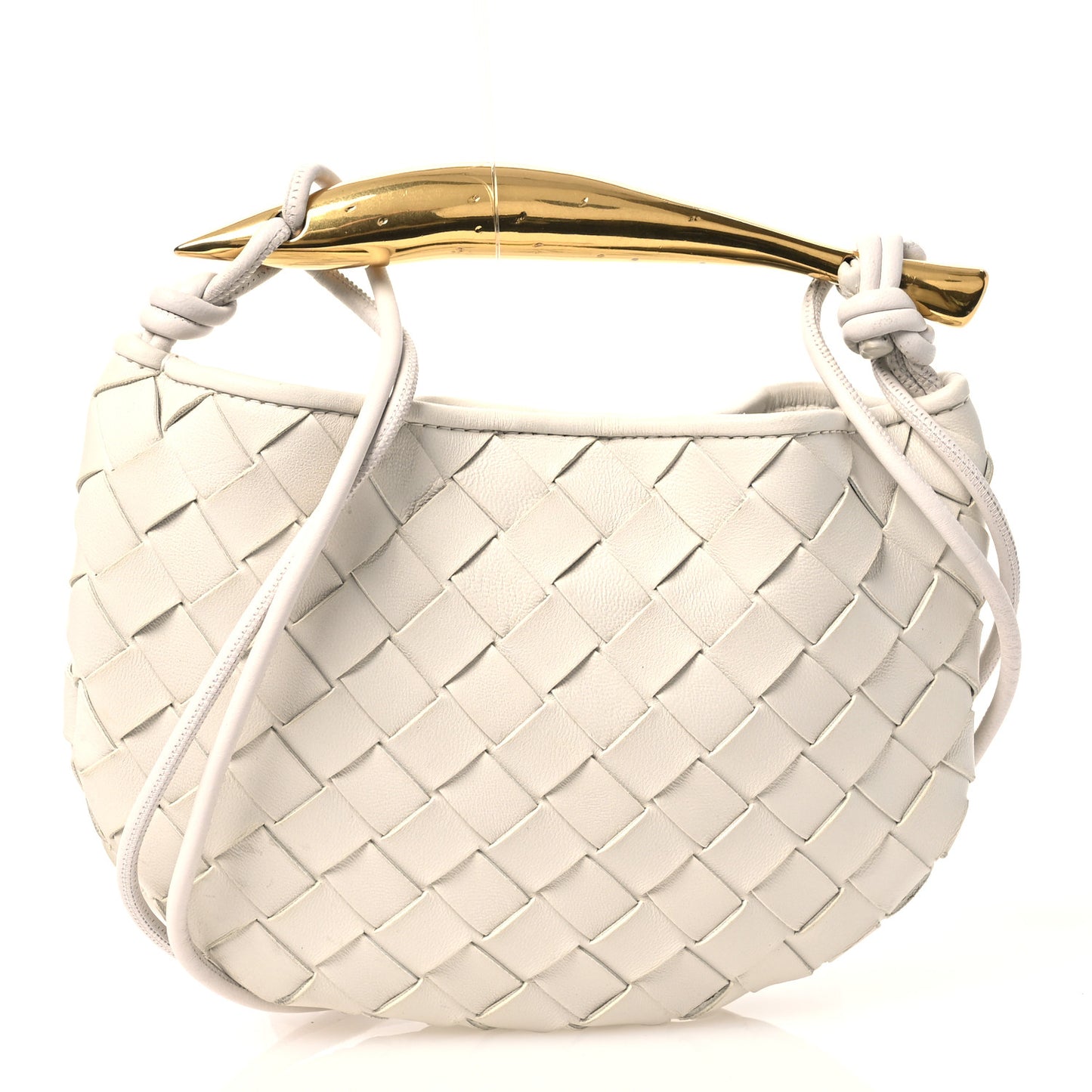 Nappa Intrecciato Mini Sardine Bag Chalk