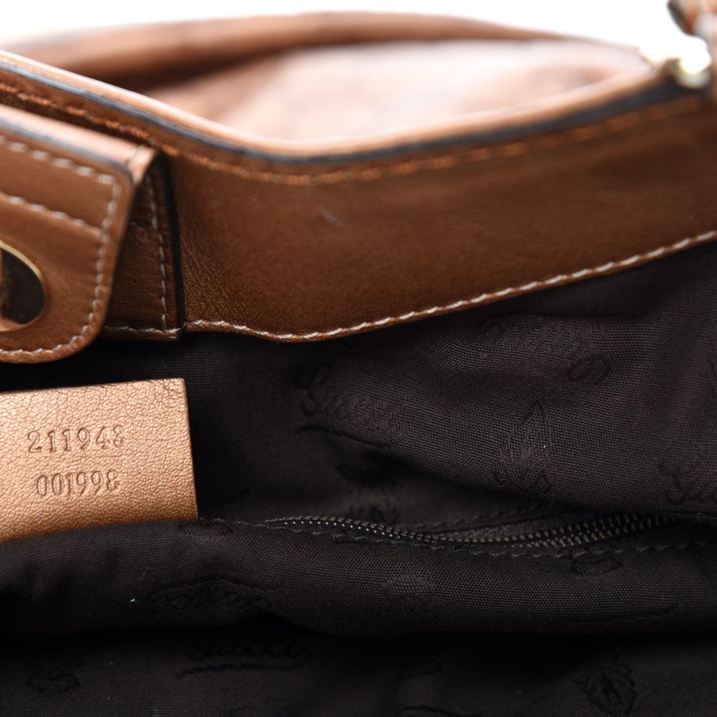 Guccissima Large Sukey Tote Bronze