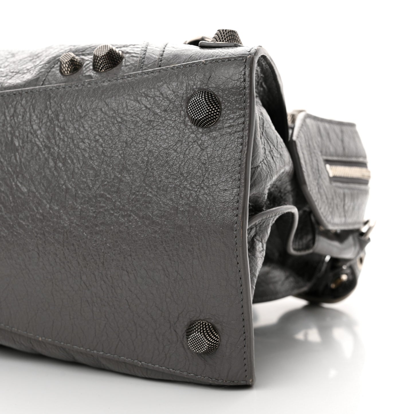 Agneau Arena Neo Cagole City Handbag Dark Grey