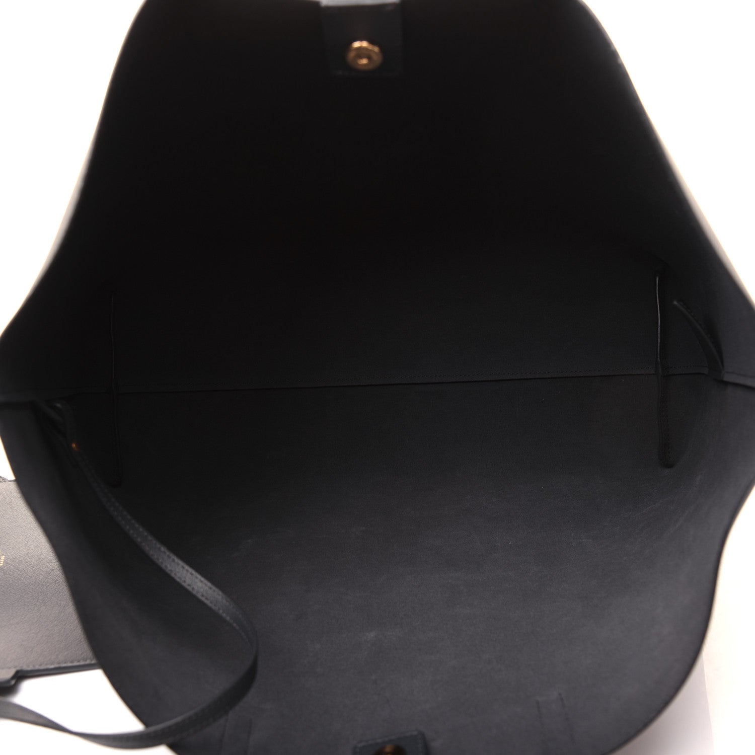 Saint Laurent Calfskin Large Shopping Tote Navy 5 of 22