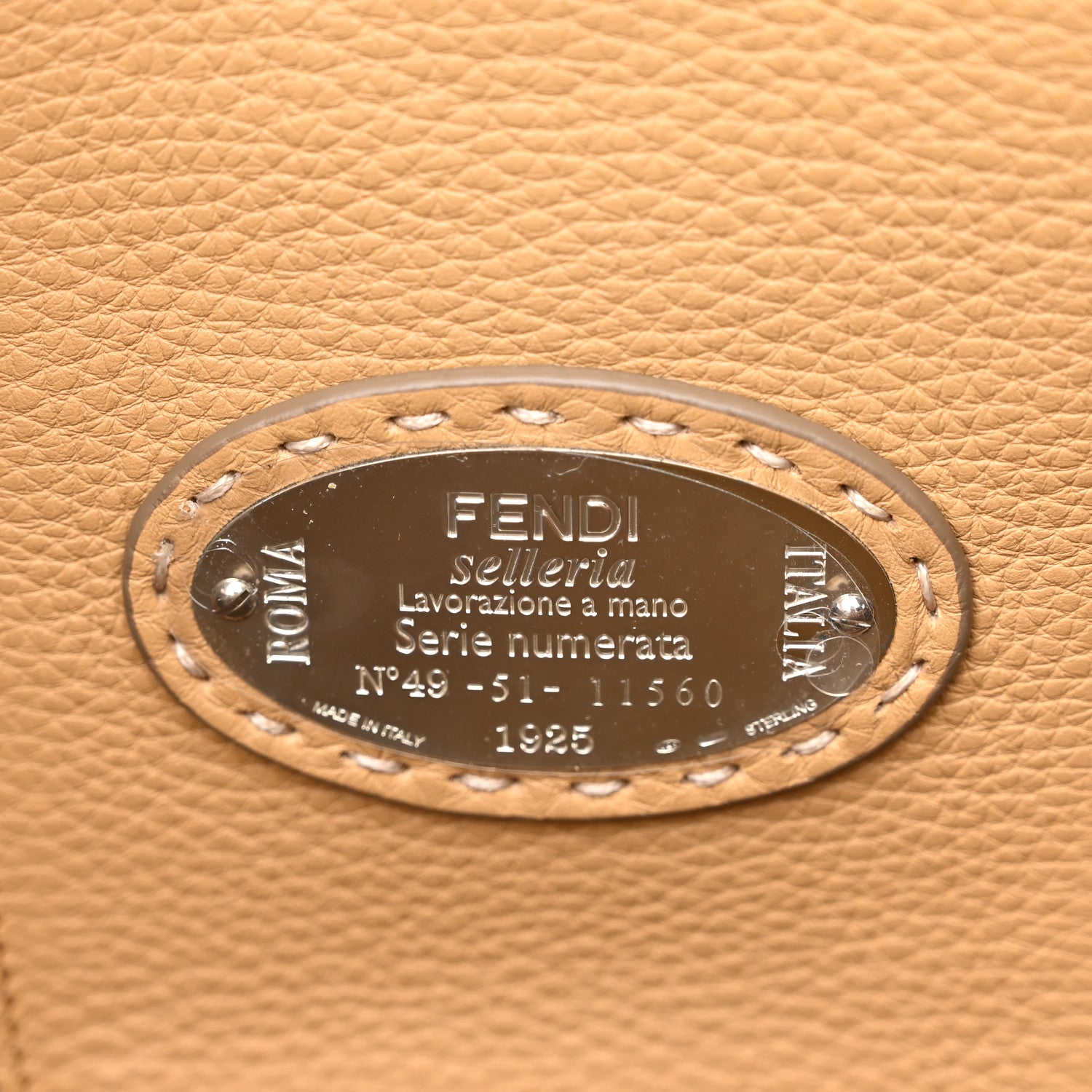 Fendi Cuoio Romano Selleria Bi-Color Carla Shopping Tote Camelia Dark Honey 6 of 11