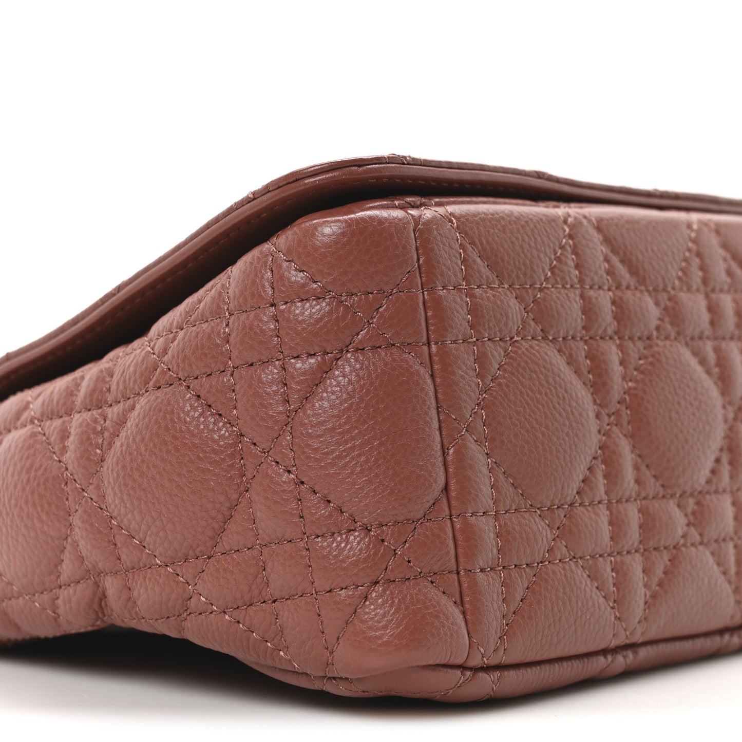 Calfskin Cannage Medium Caro Bag Rust