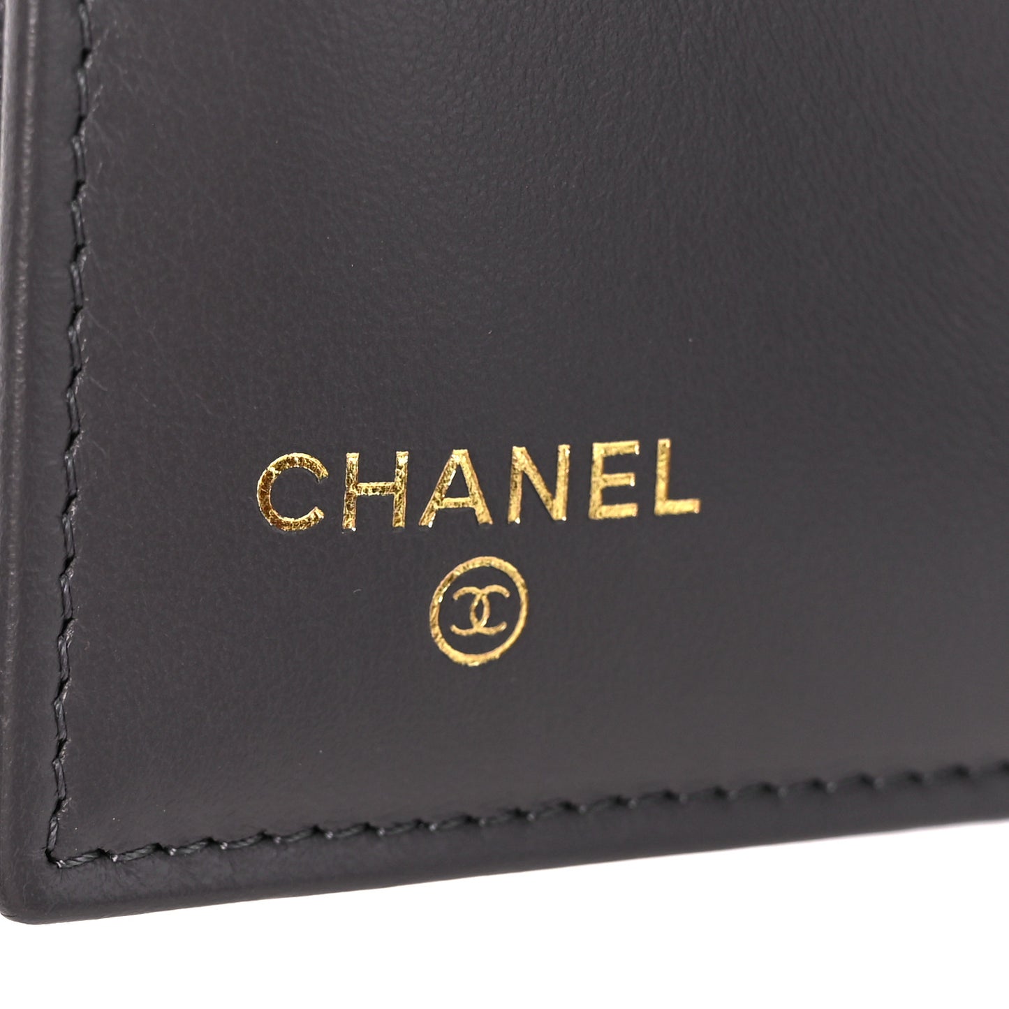 Caviar Quilted Medium Flap Wallet Grey