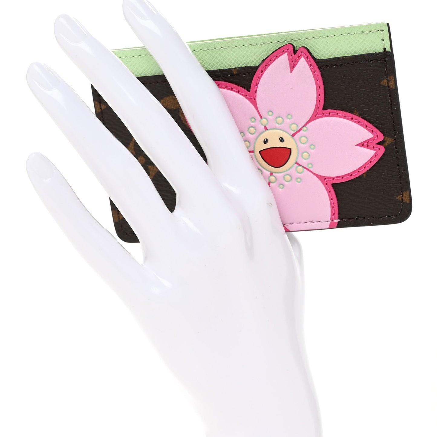 LV X TM Monogram Cherry Blossom Card Holder Sakura Brown