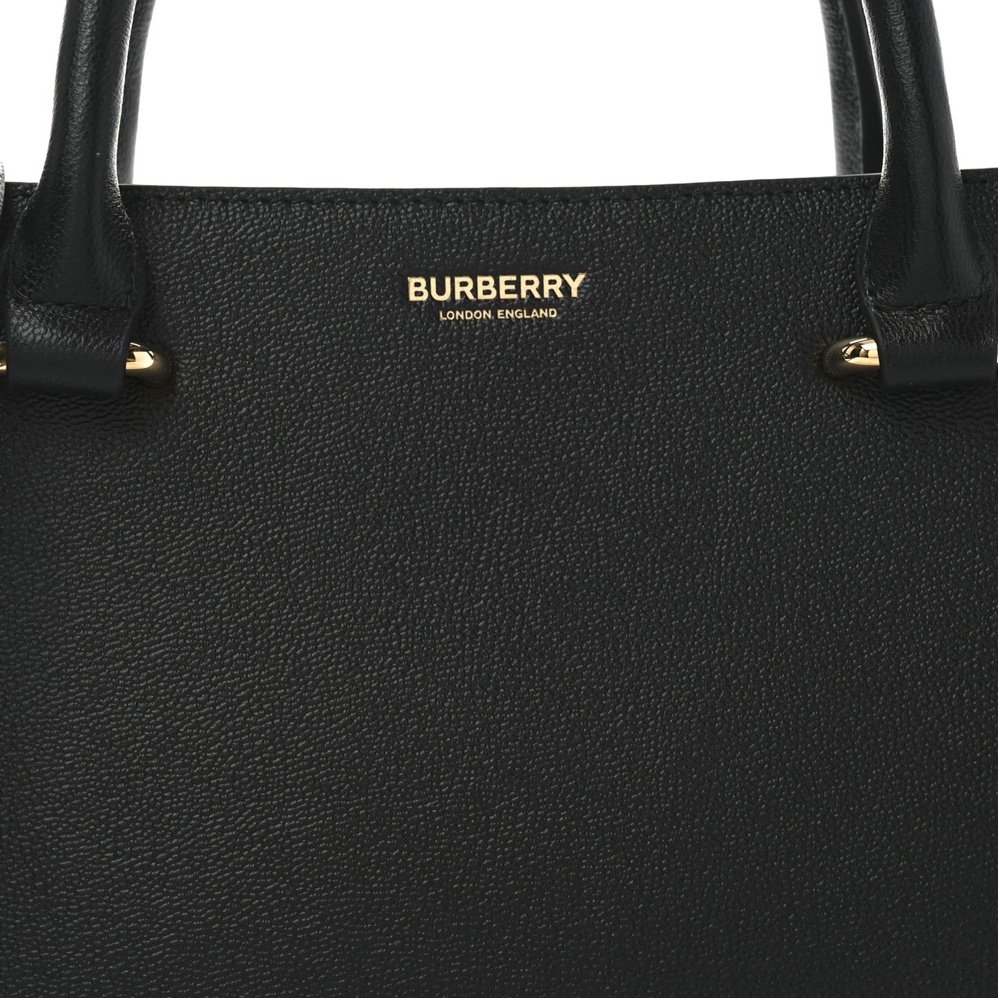 Derby Calfskin House Check Medium Banner Tote Black