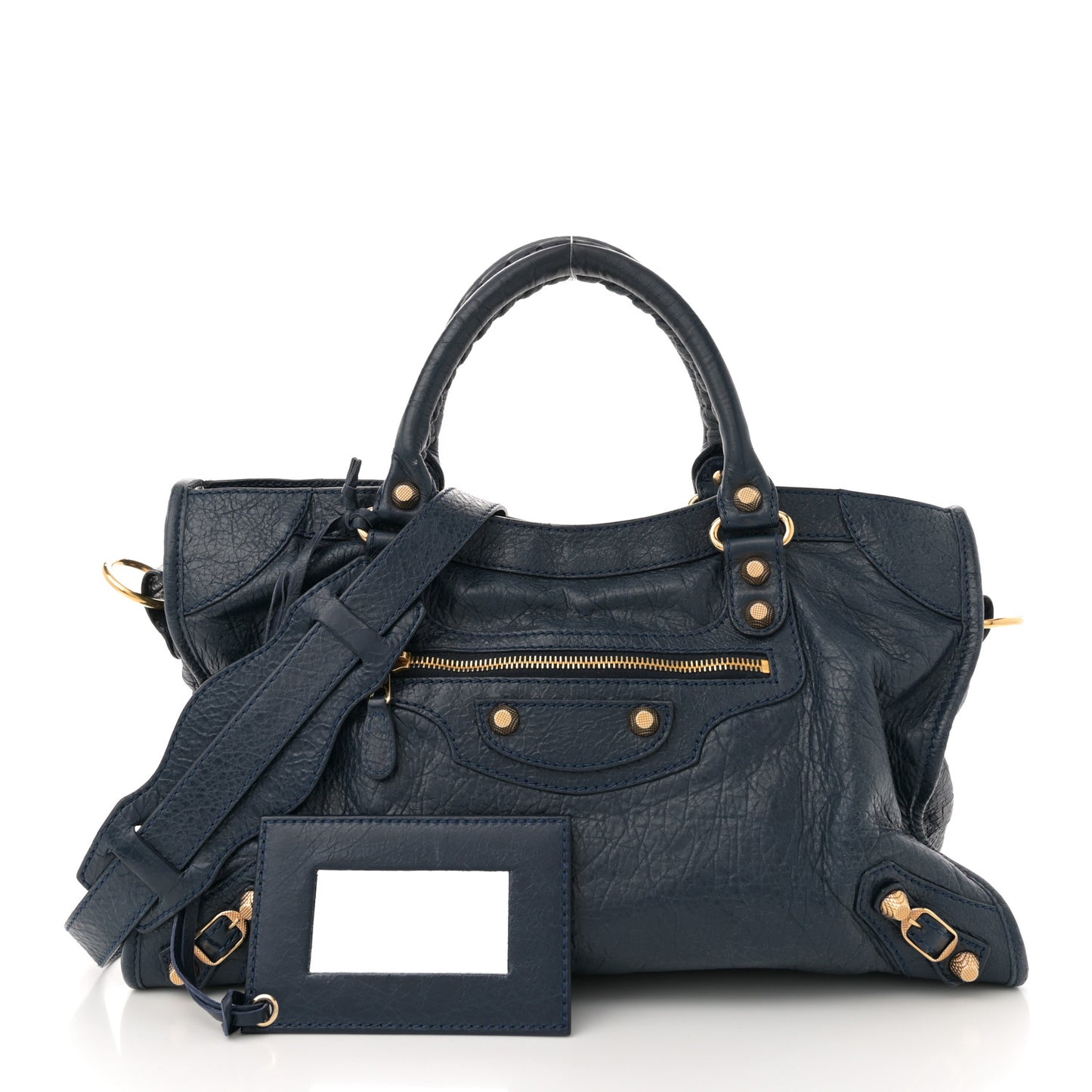Agneau Giant 12 Gold Hardware City Bleu Obscur
