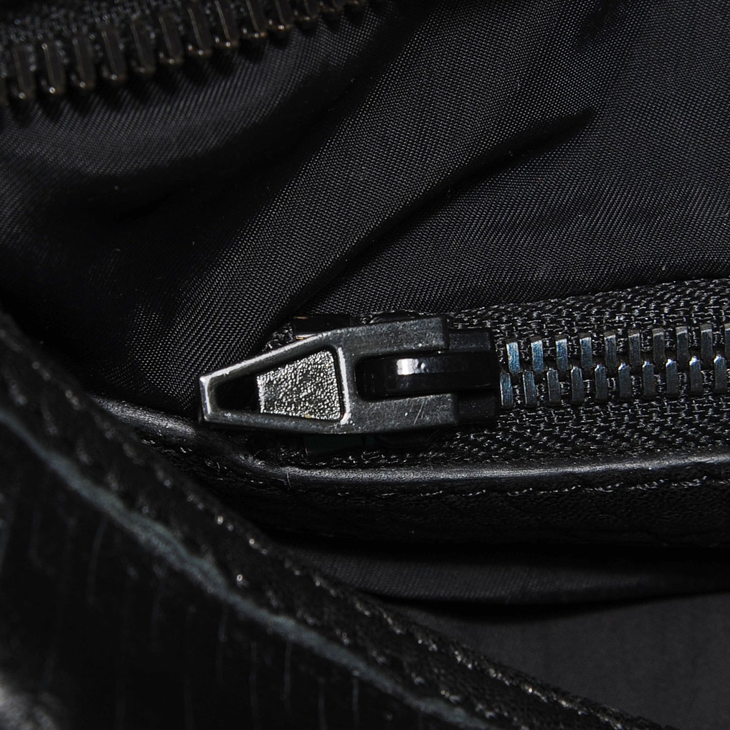 Leather Laser Cut Rocco Duffel Black Black Nickel Hardware