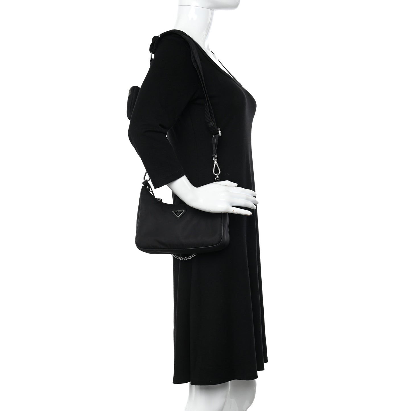 Nylon Re-Edition 2005 Shoulder Bag Black