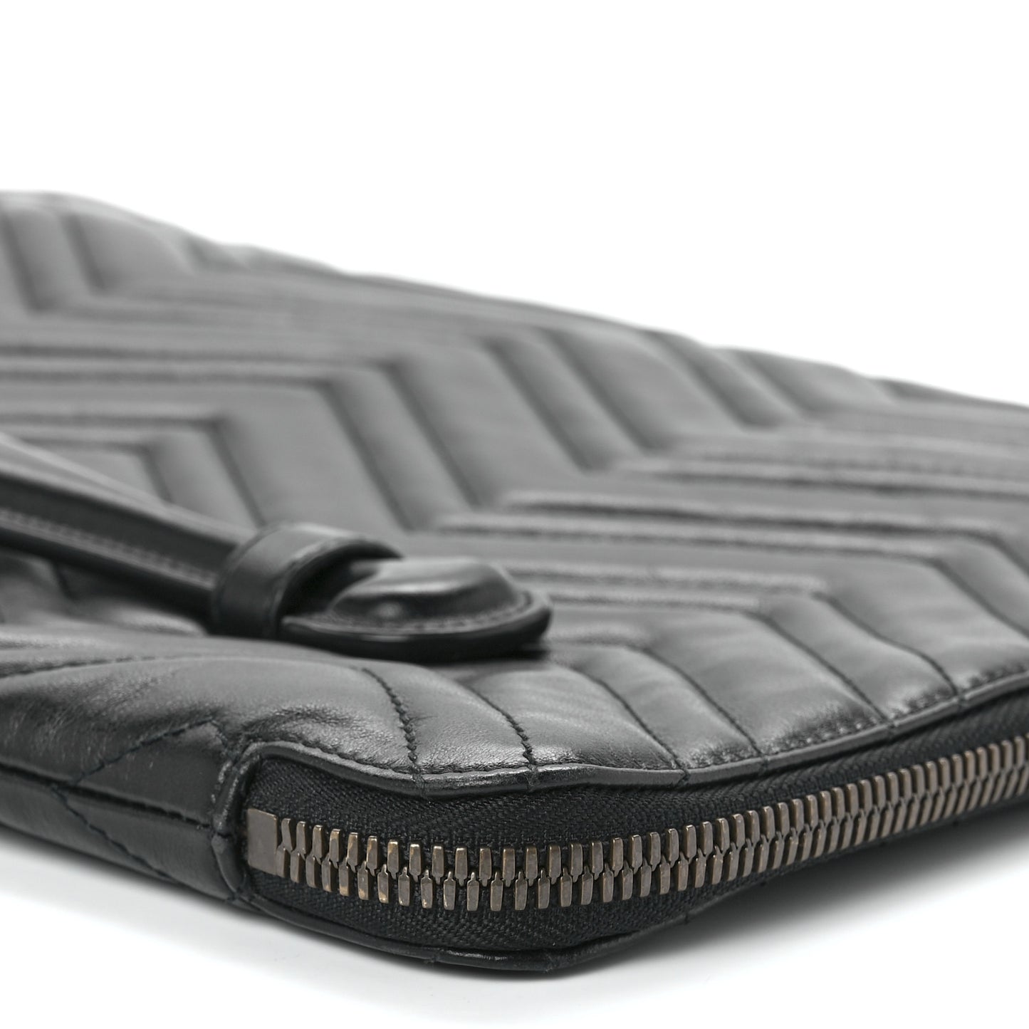 Calfskin Matelasse GG Marmont Portfolio Clutch Black