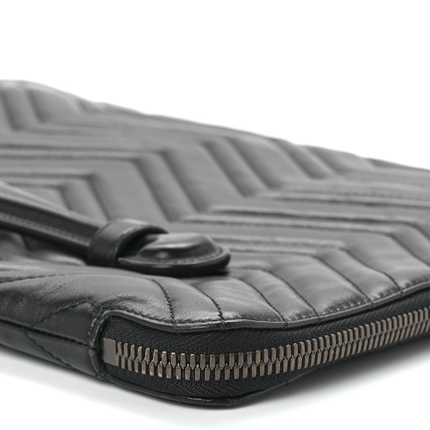 Gucci Calfskin Matelasse GG Marmont Portfolio Clutch Black 12 of 12