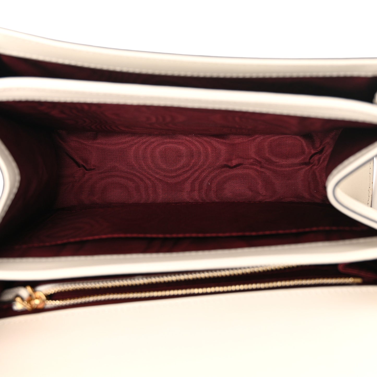 Smooth Calfskin Small Zumi Shoulder Bag Mystic White