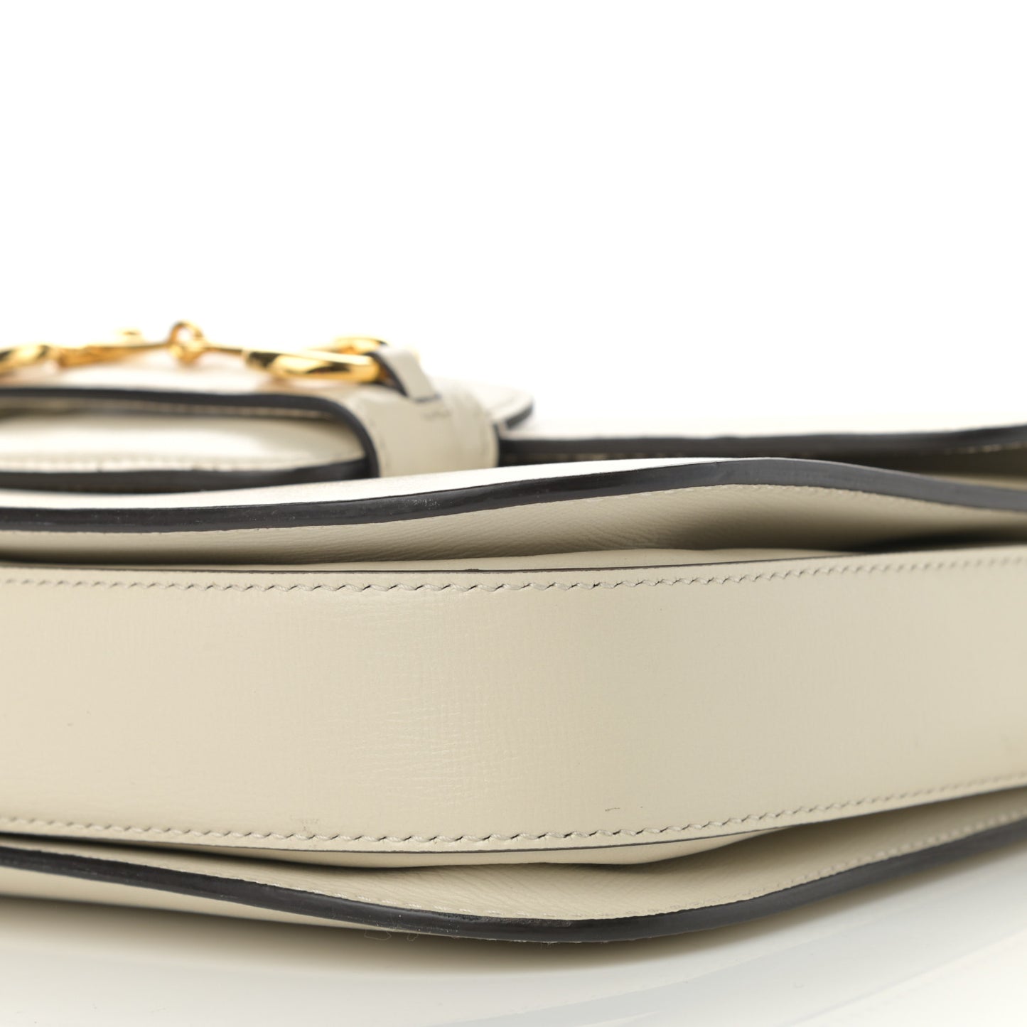 Azalea Calfskin Horsebit 1955 Shoulder Bag Mystic White