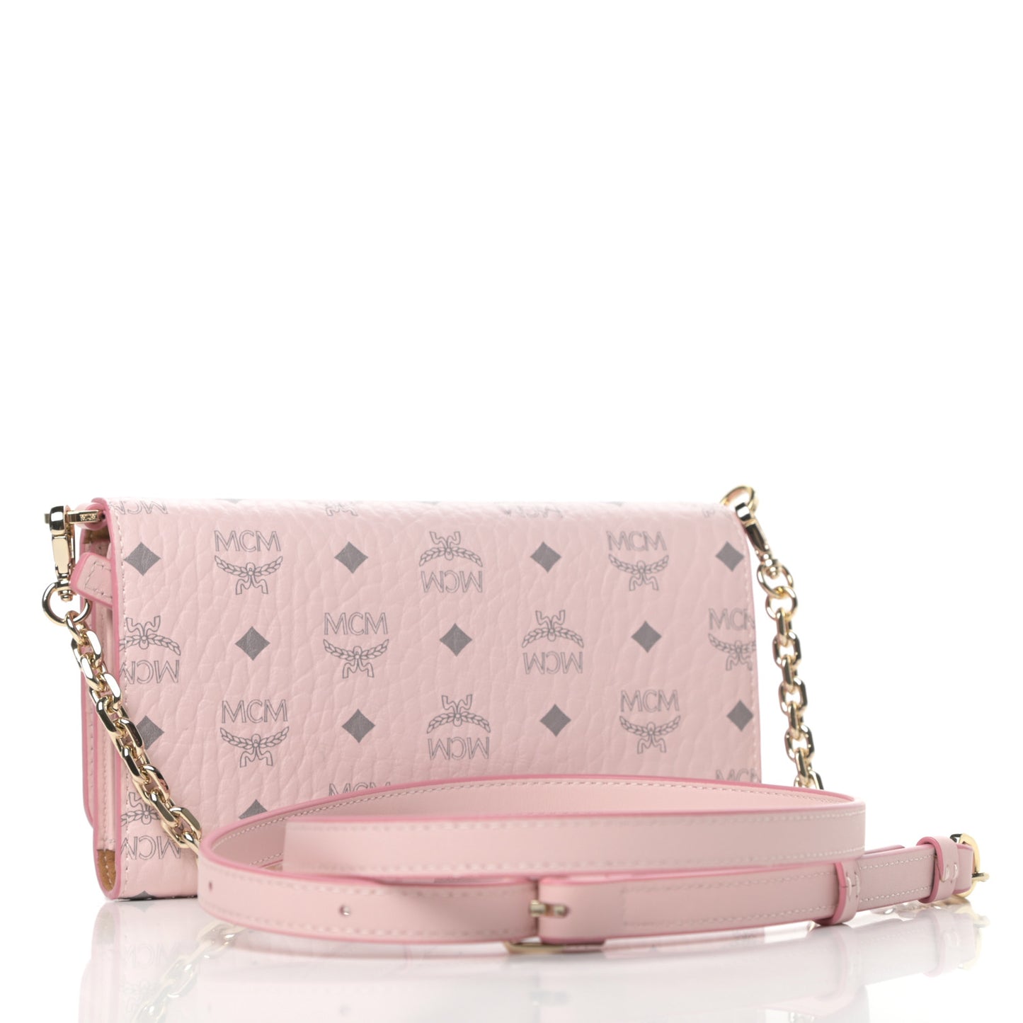 Visetos Chain Wallet Crossbody Soft Pink