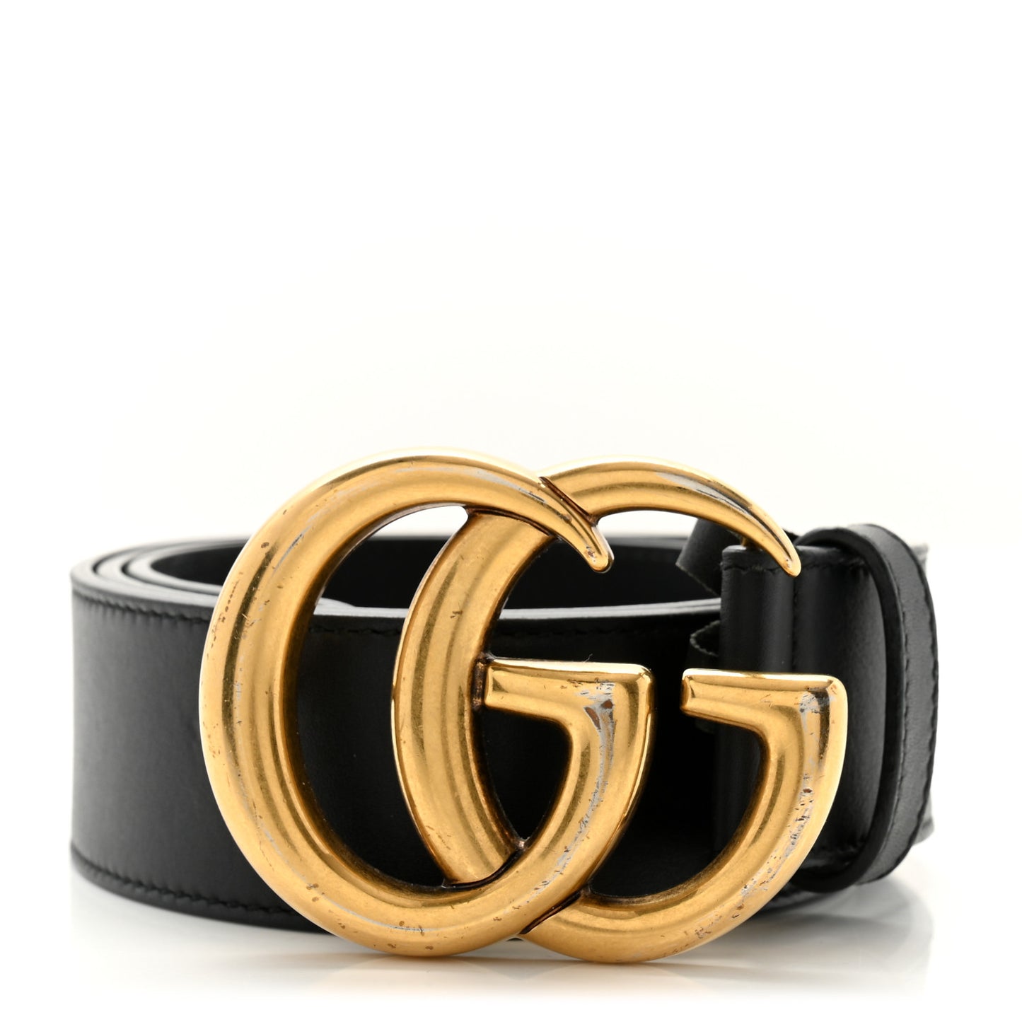 Plutone Calfskin Double G 40mm Belt 90 36 Black