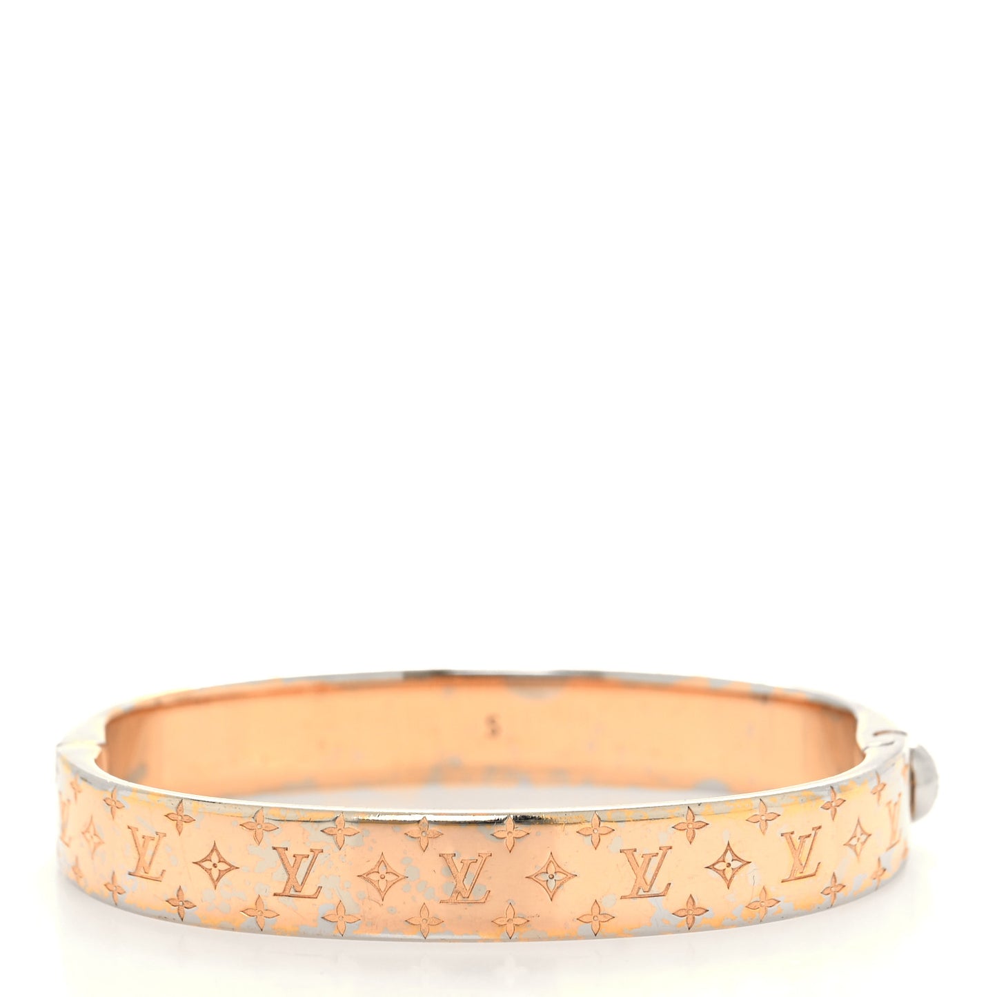 Brass Monogram Nanogram Cuff S Gold