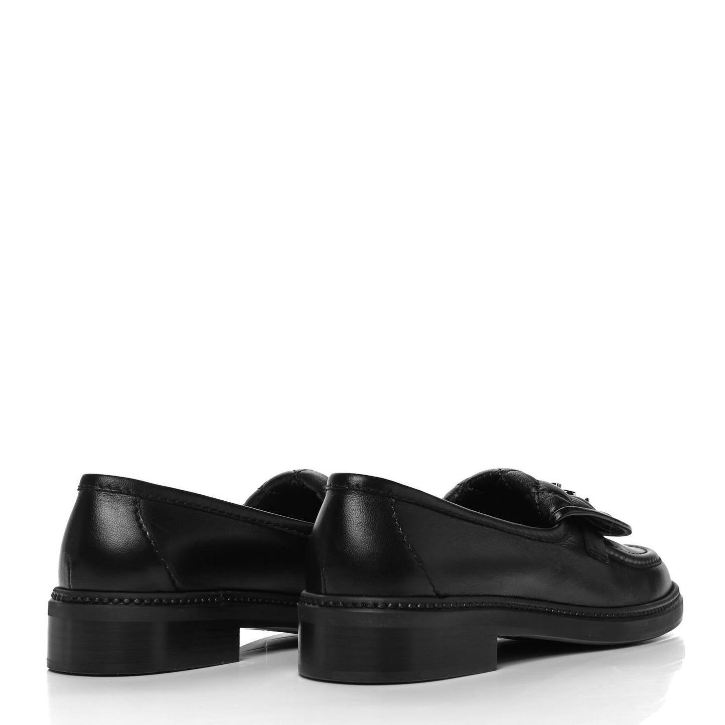 Lambskin Quilted CC Turnlock Loafers 39.5 Black