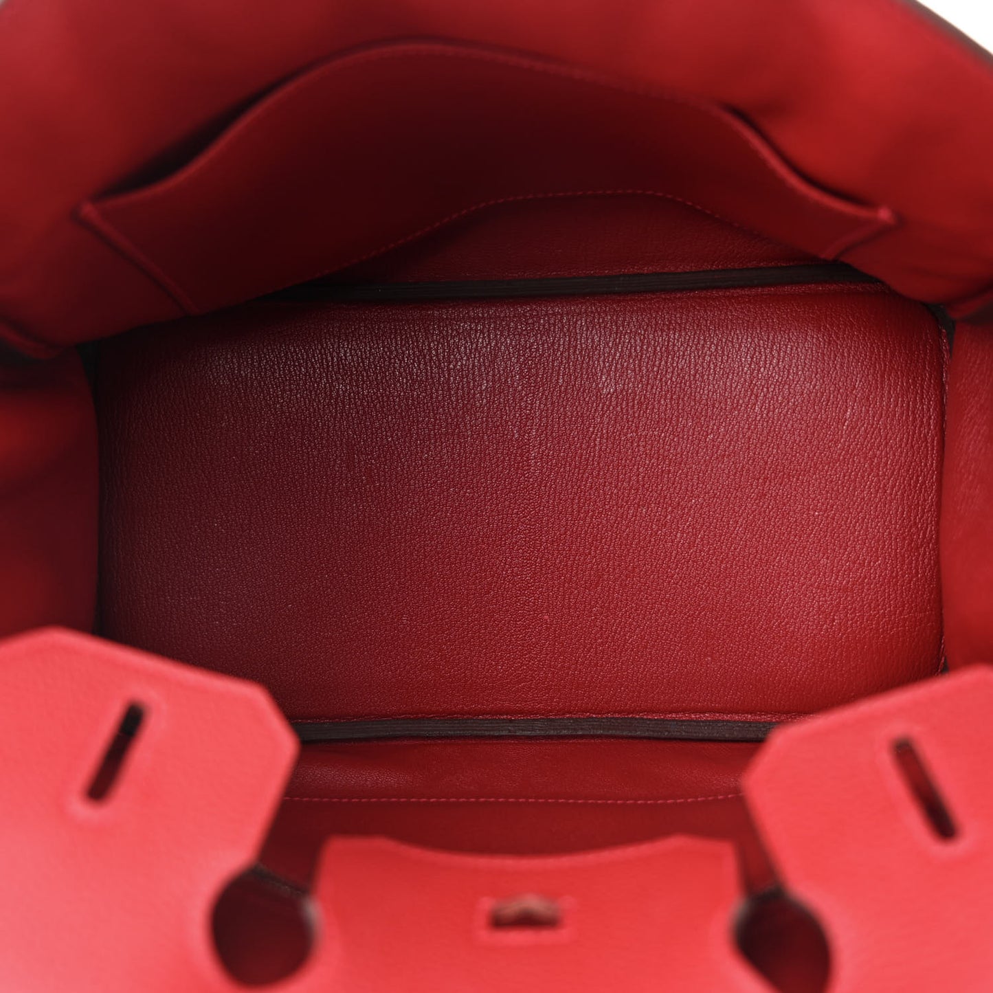 Taurillon Clemence Birkin 30 Rouge Piment