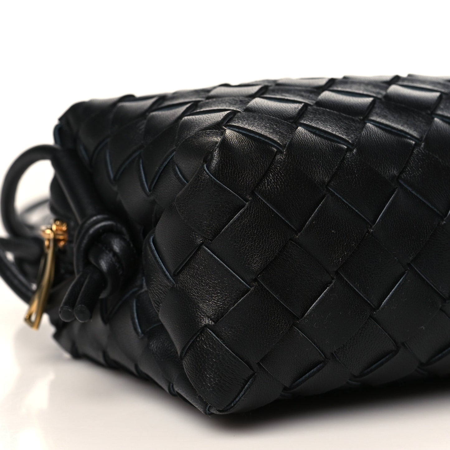 Nappa Intrecciato Mini Loop Camera Bag Black