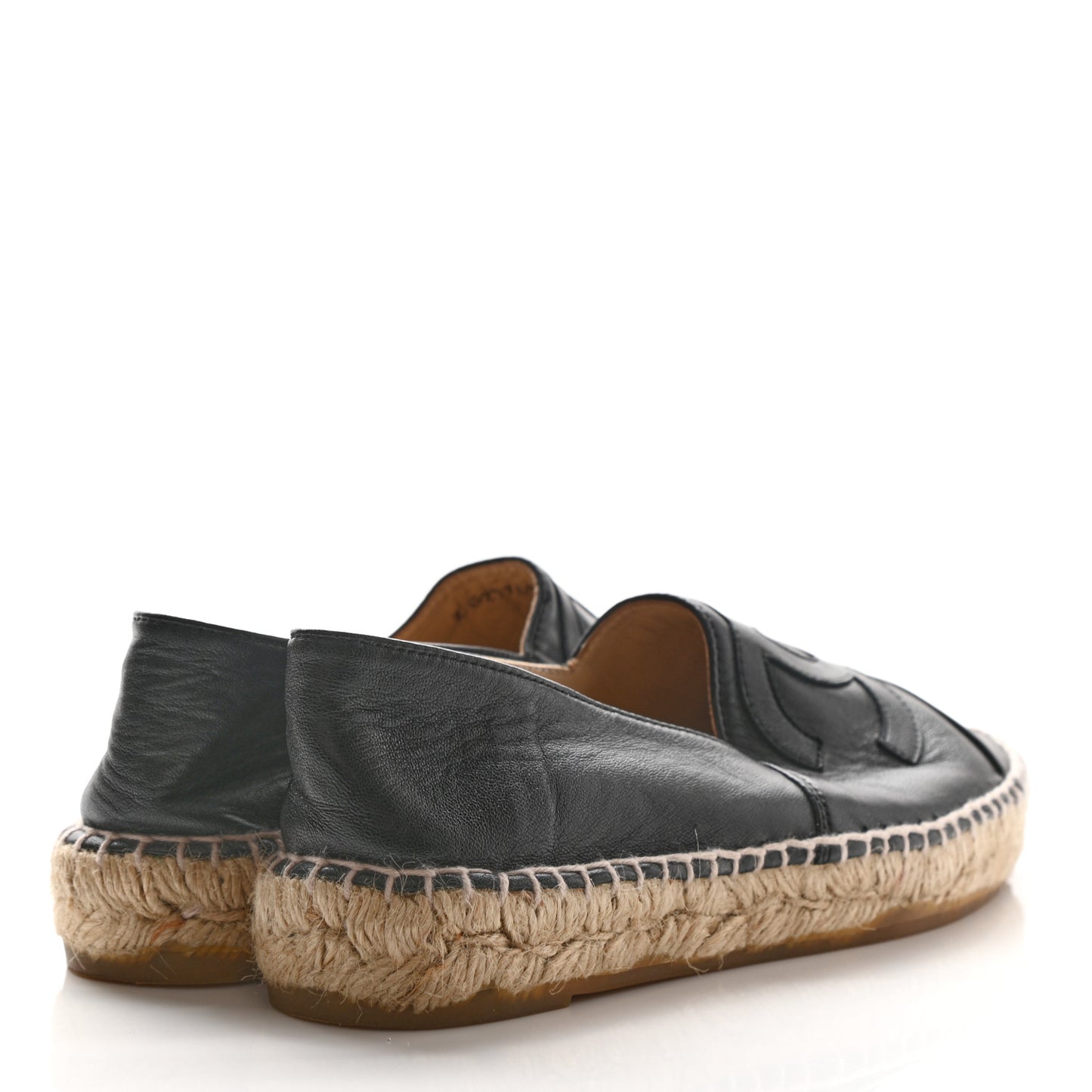 Lambskin CC Espadrilles 36 Black