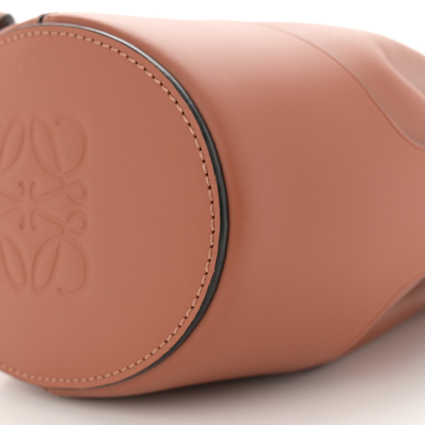 Calfskin Mini Balloon Bucket Bag Tan