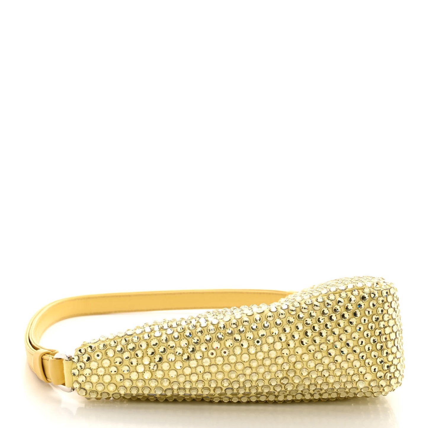 Satin Crystal Triangle Pouch Ananas