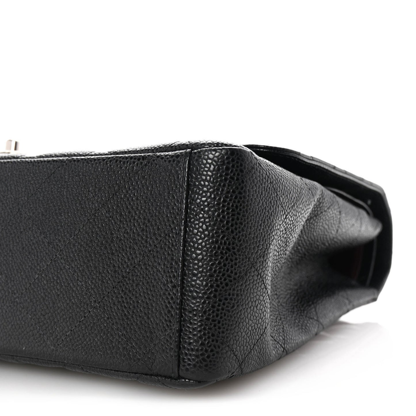 Caviar Quilted Maxi Double Flap Black