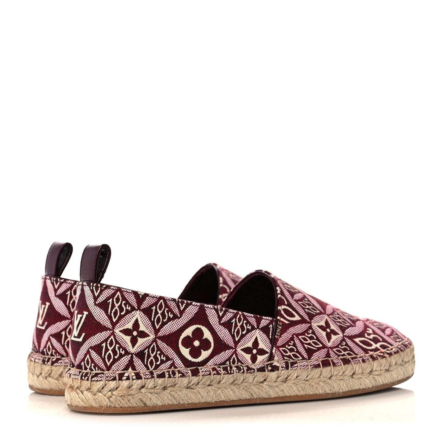 Jacquard Since 1854 Starboard Espadrille Flats 36 Bordeaux