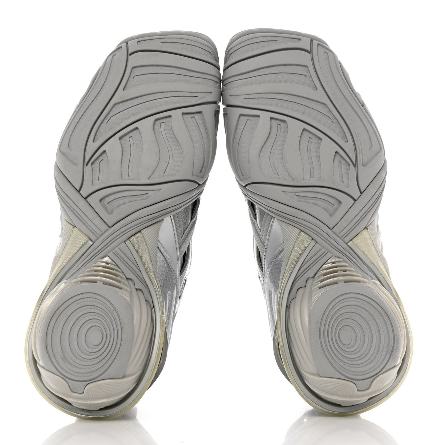 Metallic Rubber Mesh Womens Tyrex Sneakers 36 Monocolor Silver