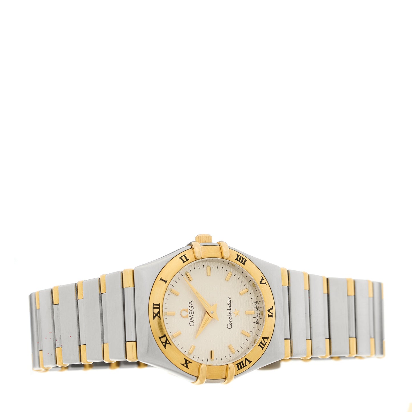 Stainless Steel 18K Yellow Gold 25mm Constellation Quartz Watch White 1372.30.00