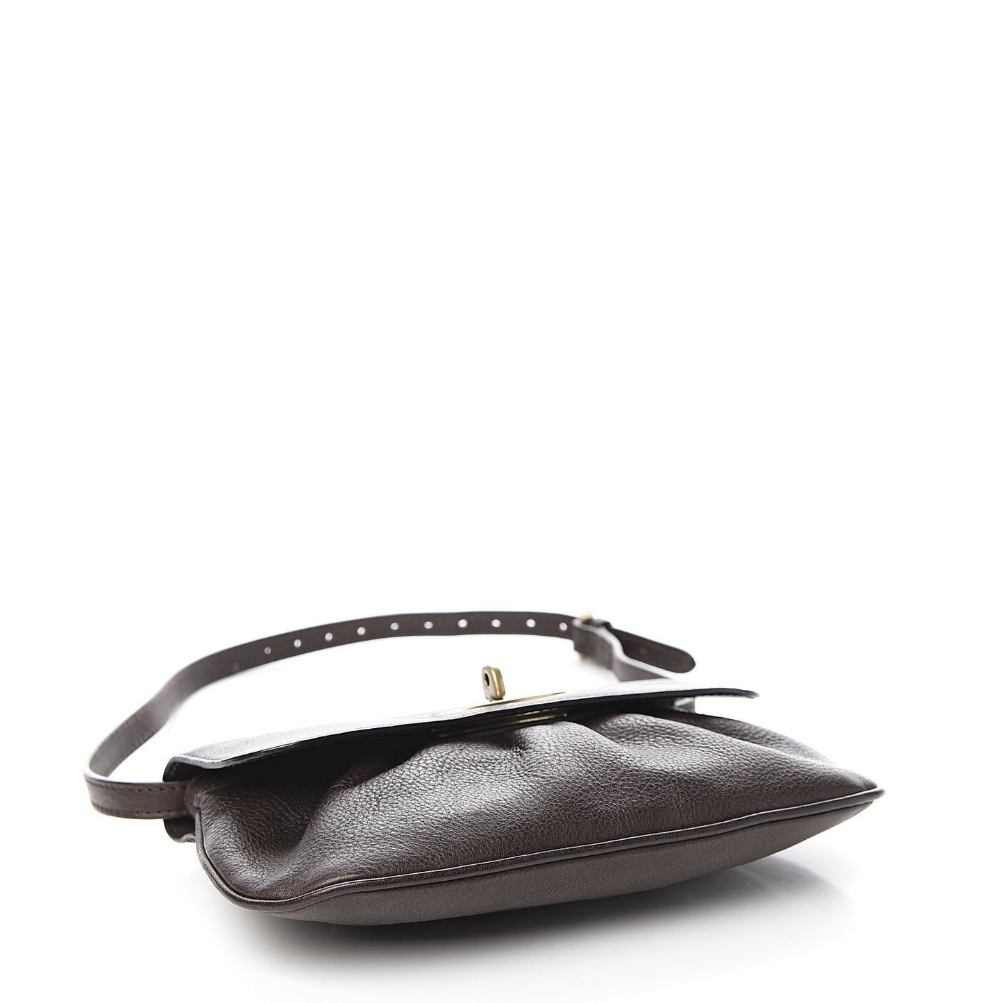 Natural Calfskin Shoulder Bag Chocolate