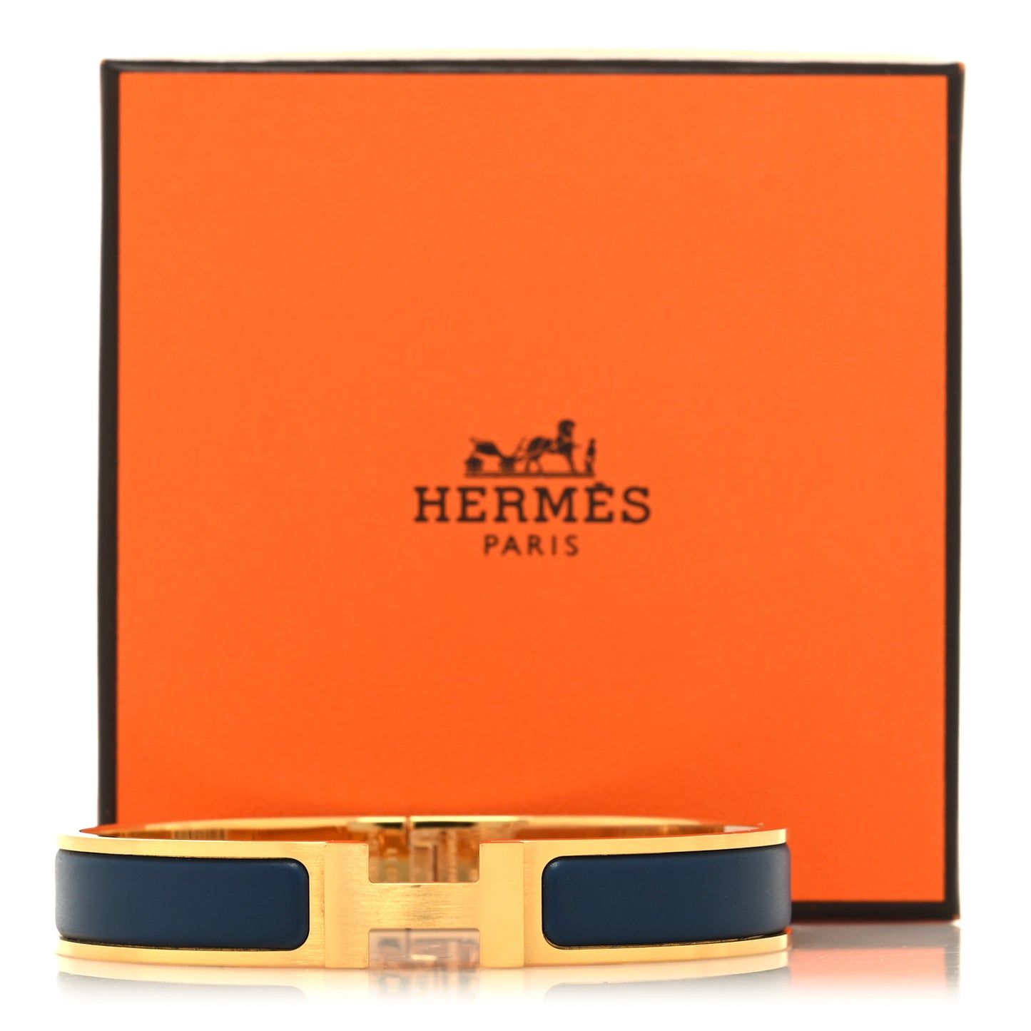Matte Enamel Narrow Clic Clac H Bracelet T6 Bleu Biarritz