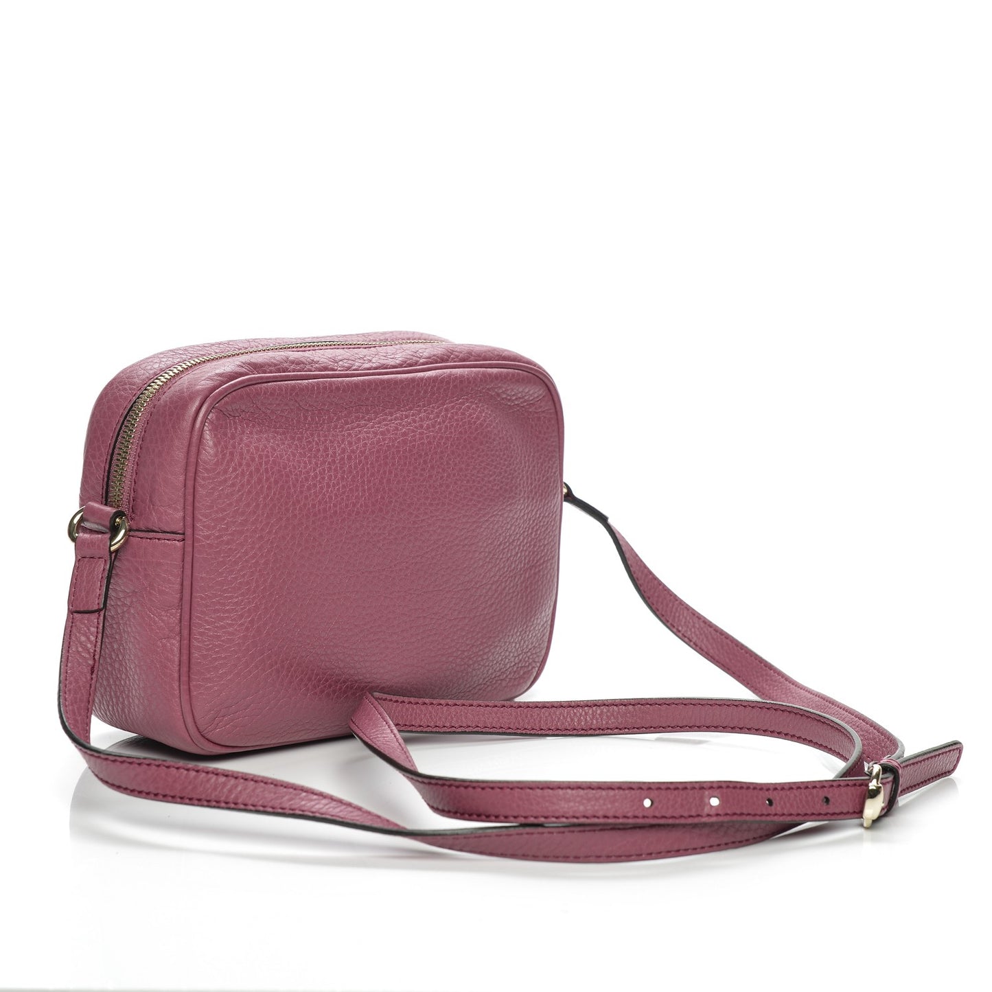 Pebbled Calfskin Small Soho Disco Bag Peonia Flower