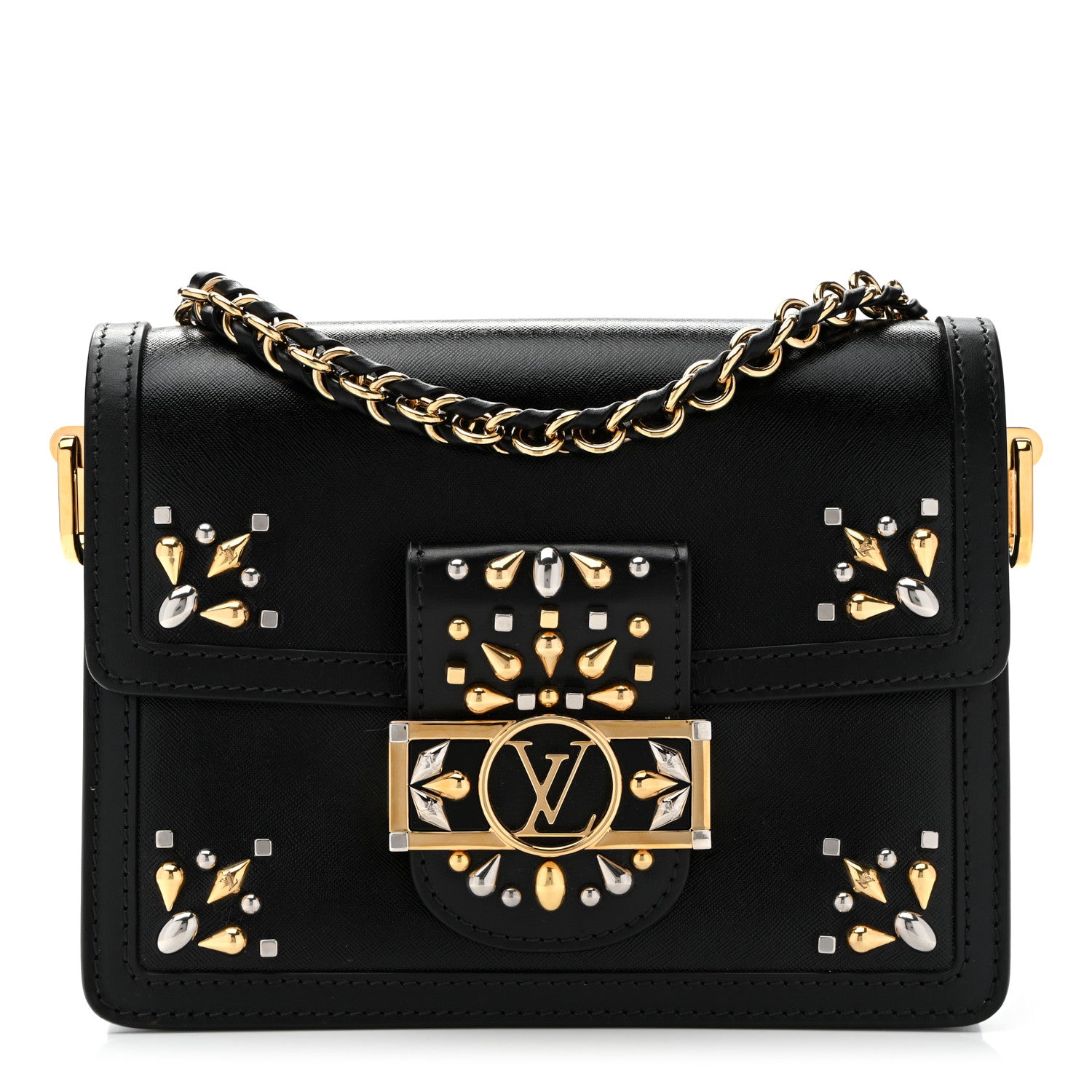 Louis Vuitton Epi Embellished Mini Dauphine Black 1 of 9