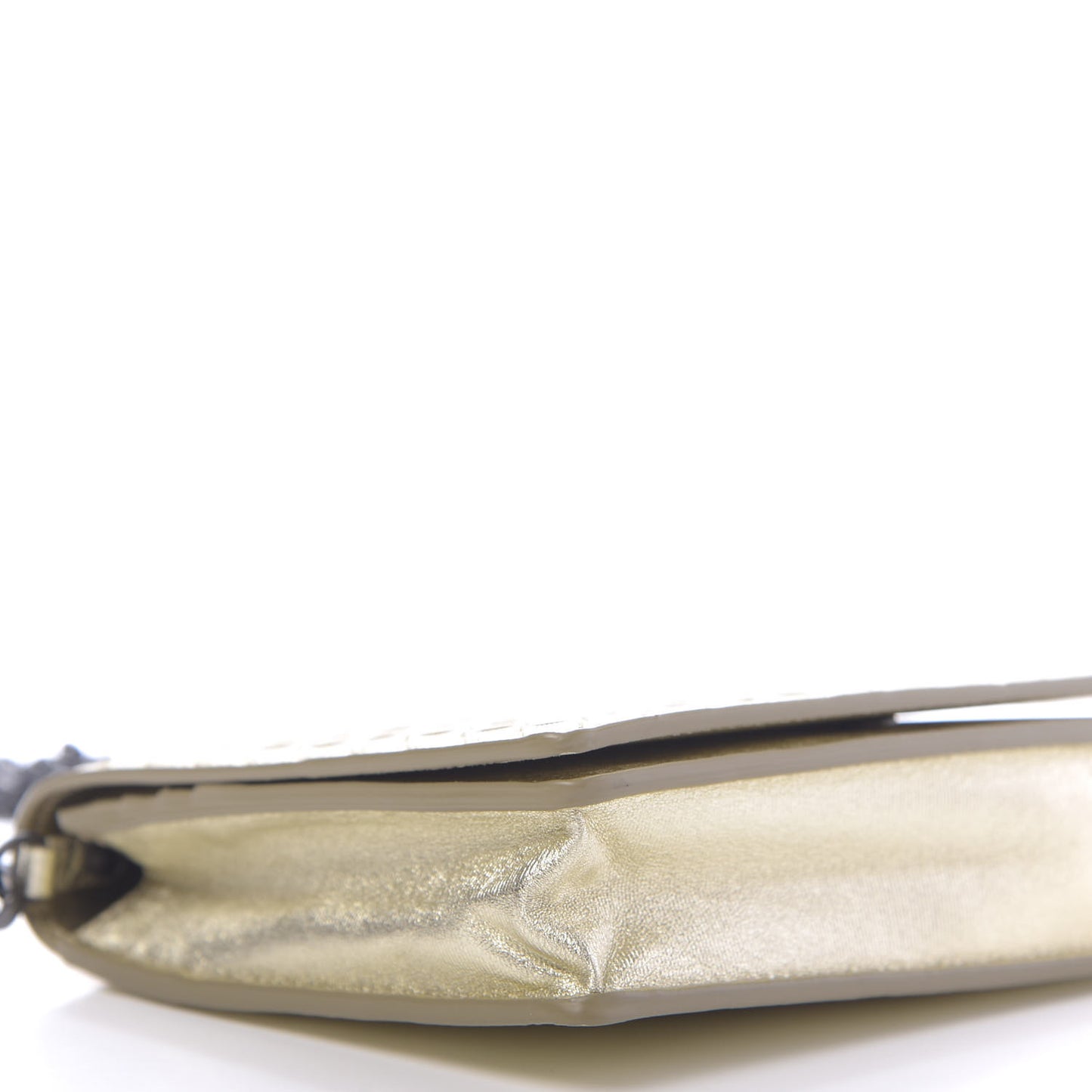 Metallic Intrecciato Grosgrain Montebello Crossbody Gold