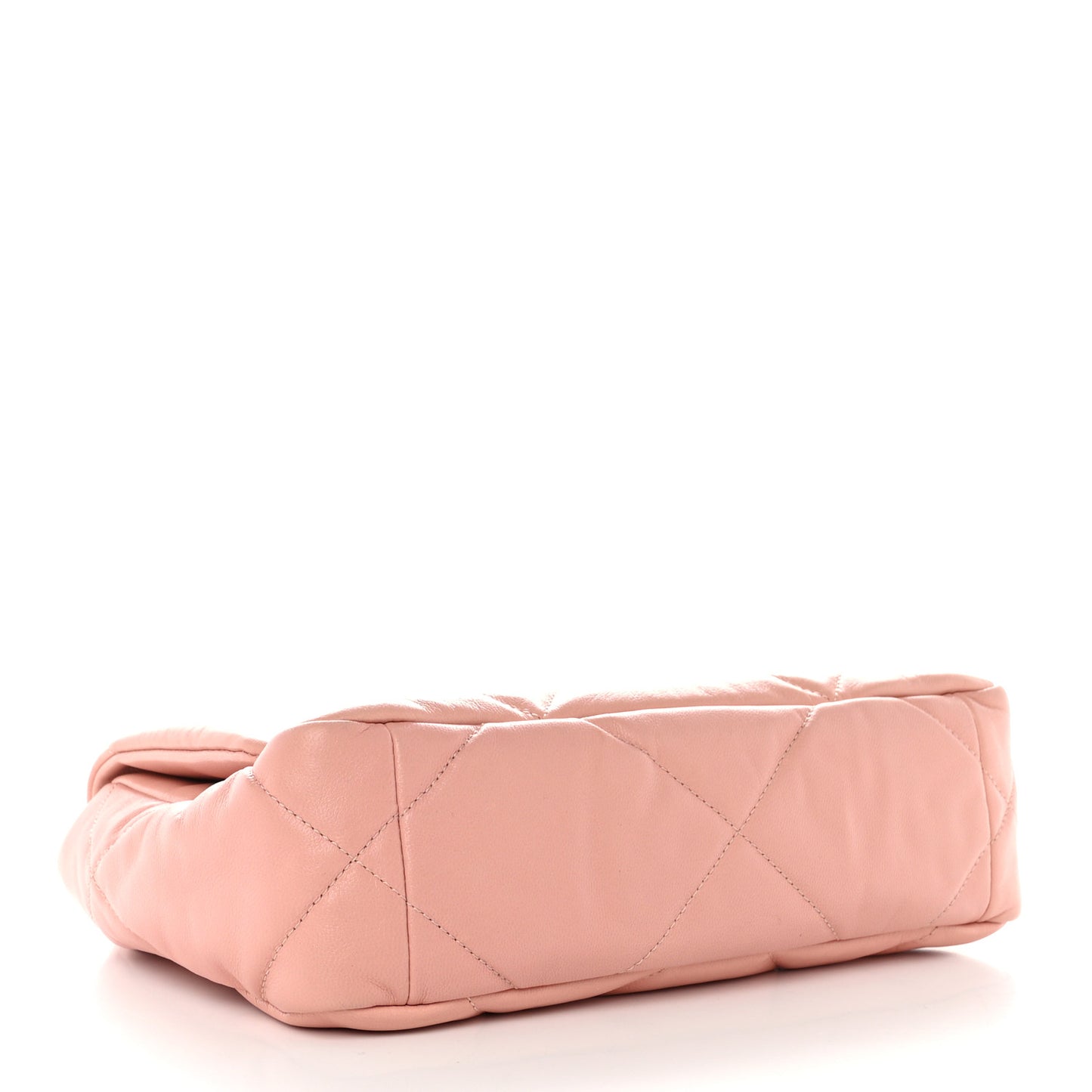 Goatskin Quilted Medium Chanel 19 Flap Light Pink