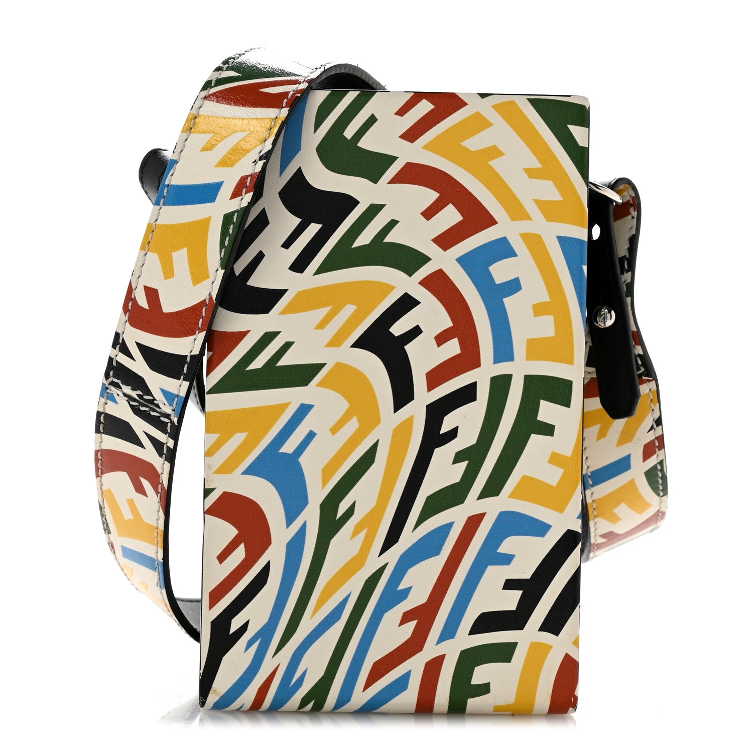 Fendi X SARAH COLEMAN Vitello Grace Light FF Vertigo Box Bag White