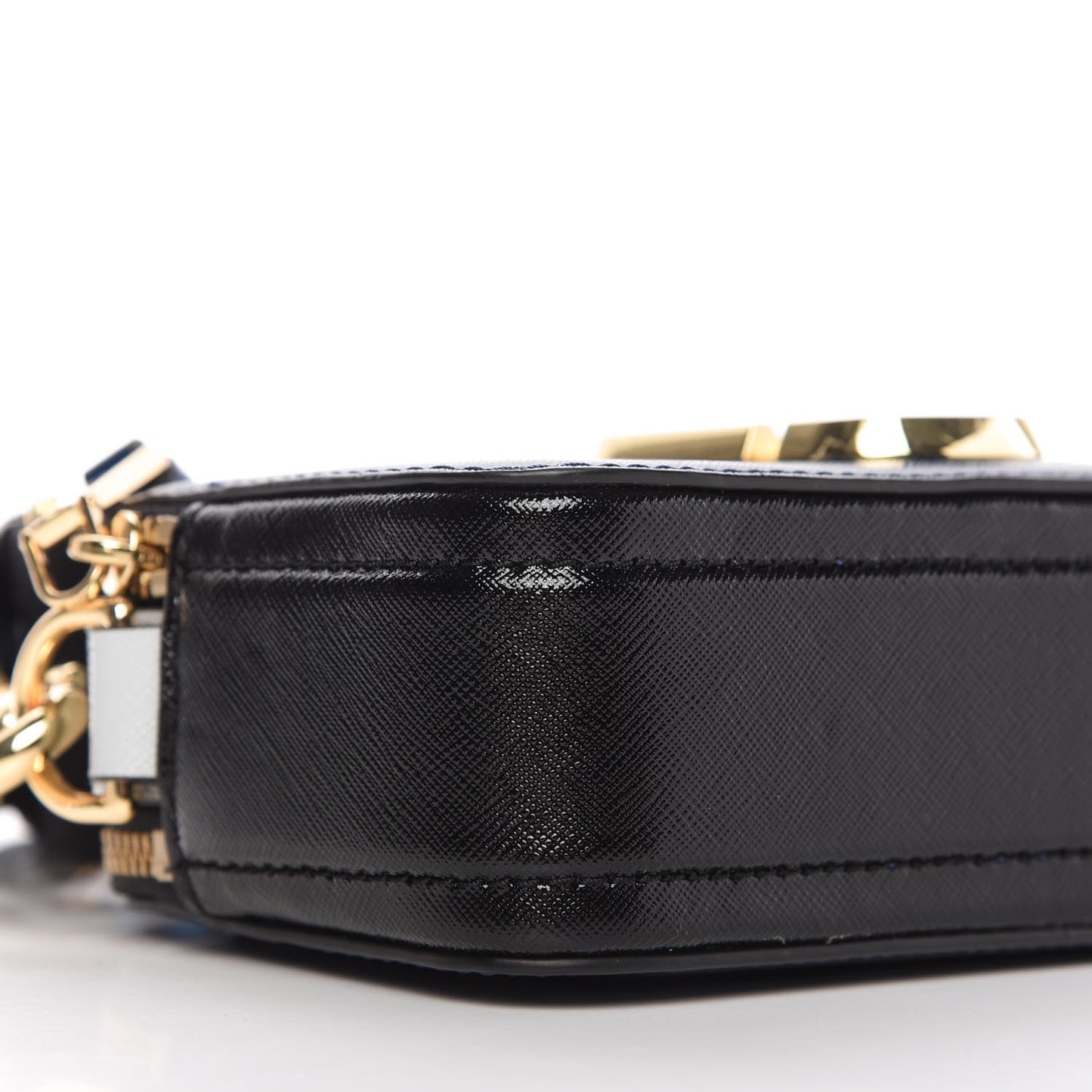 Saffiano Small Snapshot Camera Bag Blue Sea