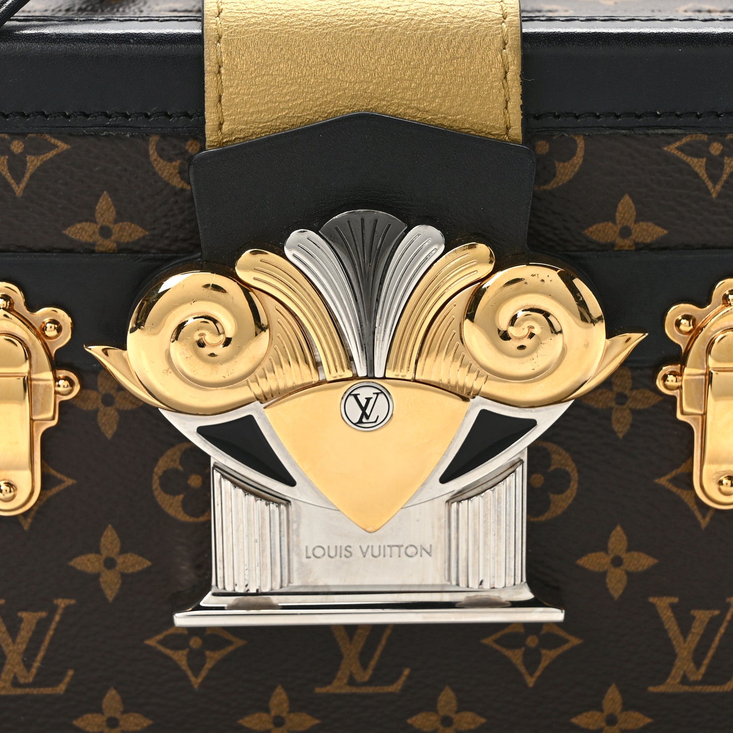 Monogram Column Petite Malle Black