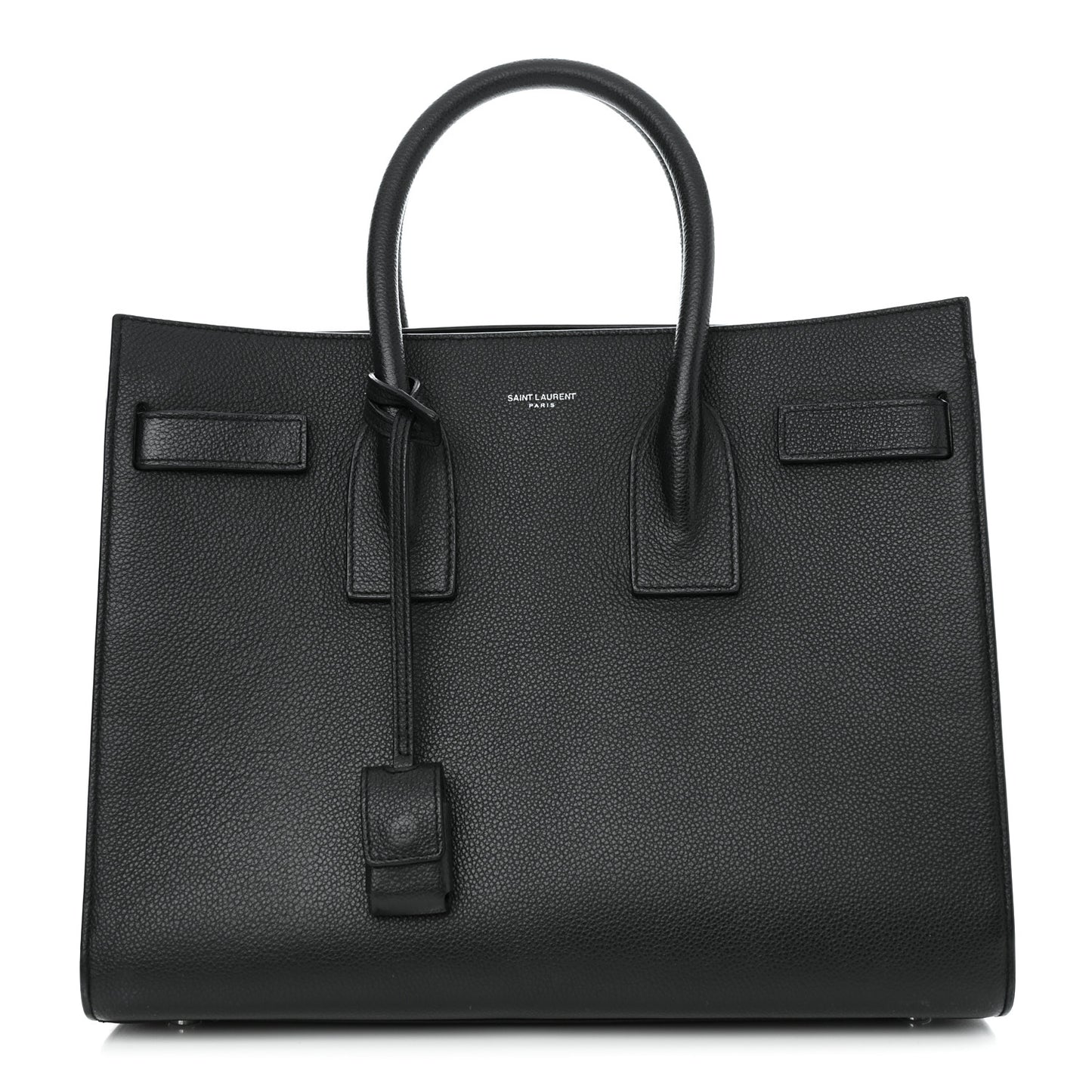 Grained Calfskin Small Sac De Jour Black