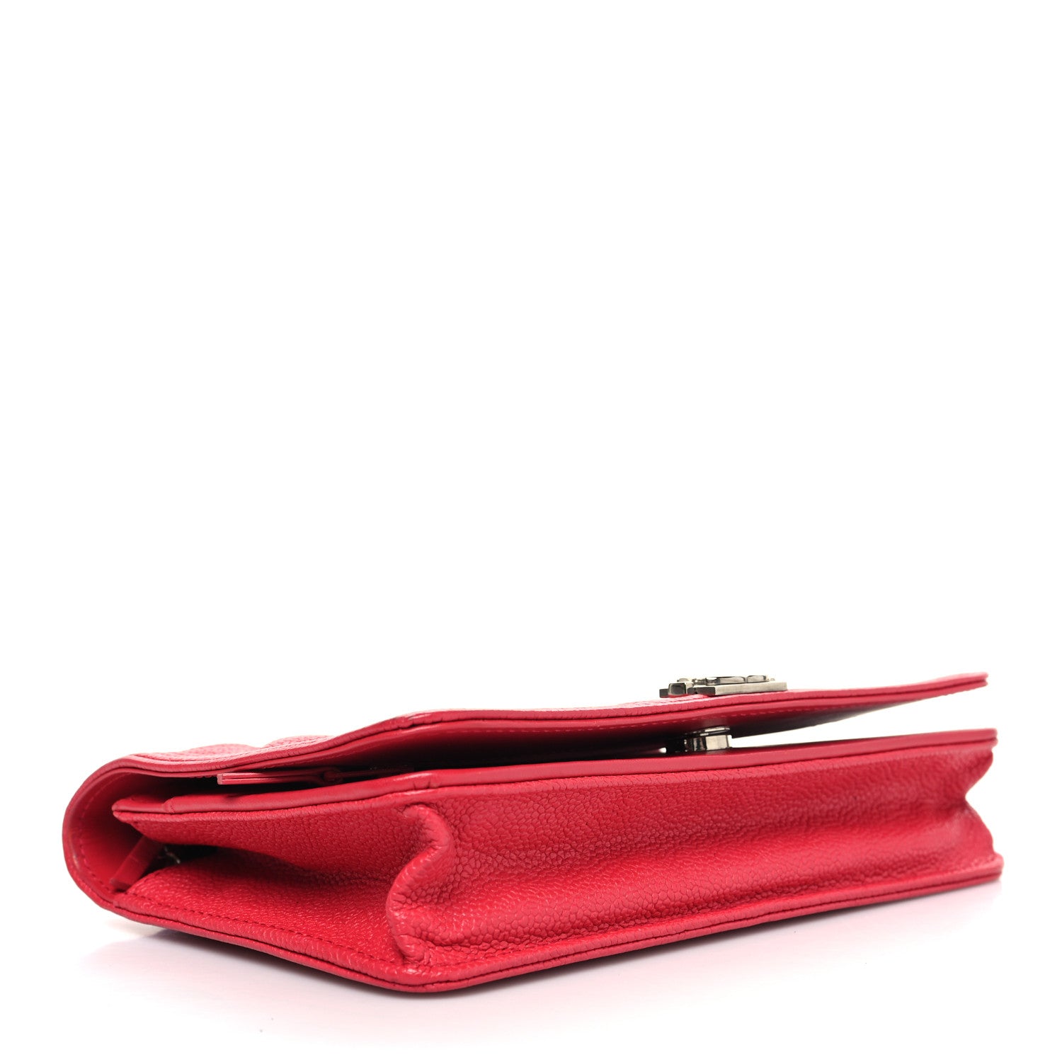 Chanel Caviar Quilted Boy Wallet On Chain WOC Fuchsia 4 of 14