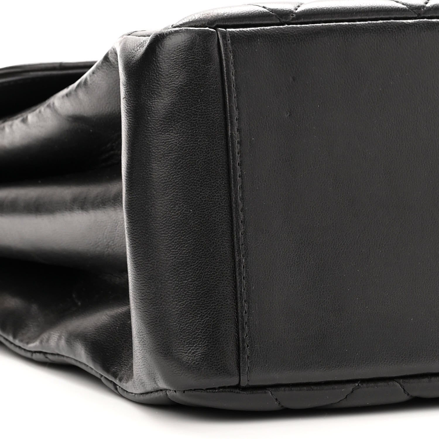 Chanel Lambskin Quilted CC Flap Shoulder Bag Black 8 of 10