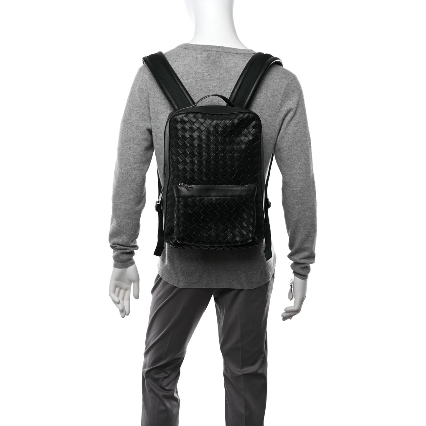 Nappa Intrecciato Avenue Backpack Inkwell