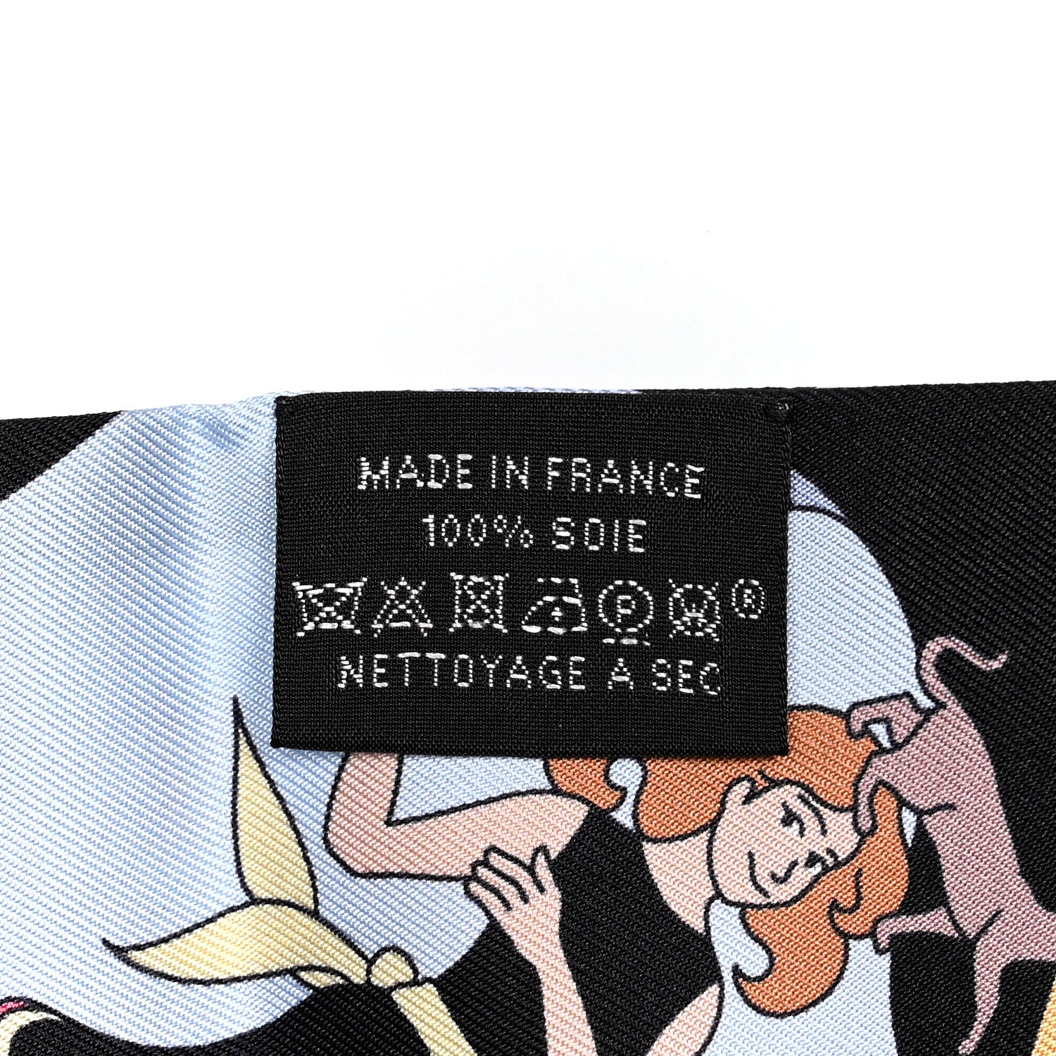 Hermes Silk Carres Volants Twilly Black Ciel Multicolor 4 of 4