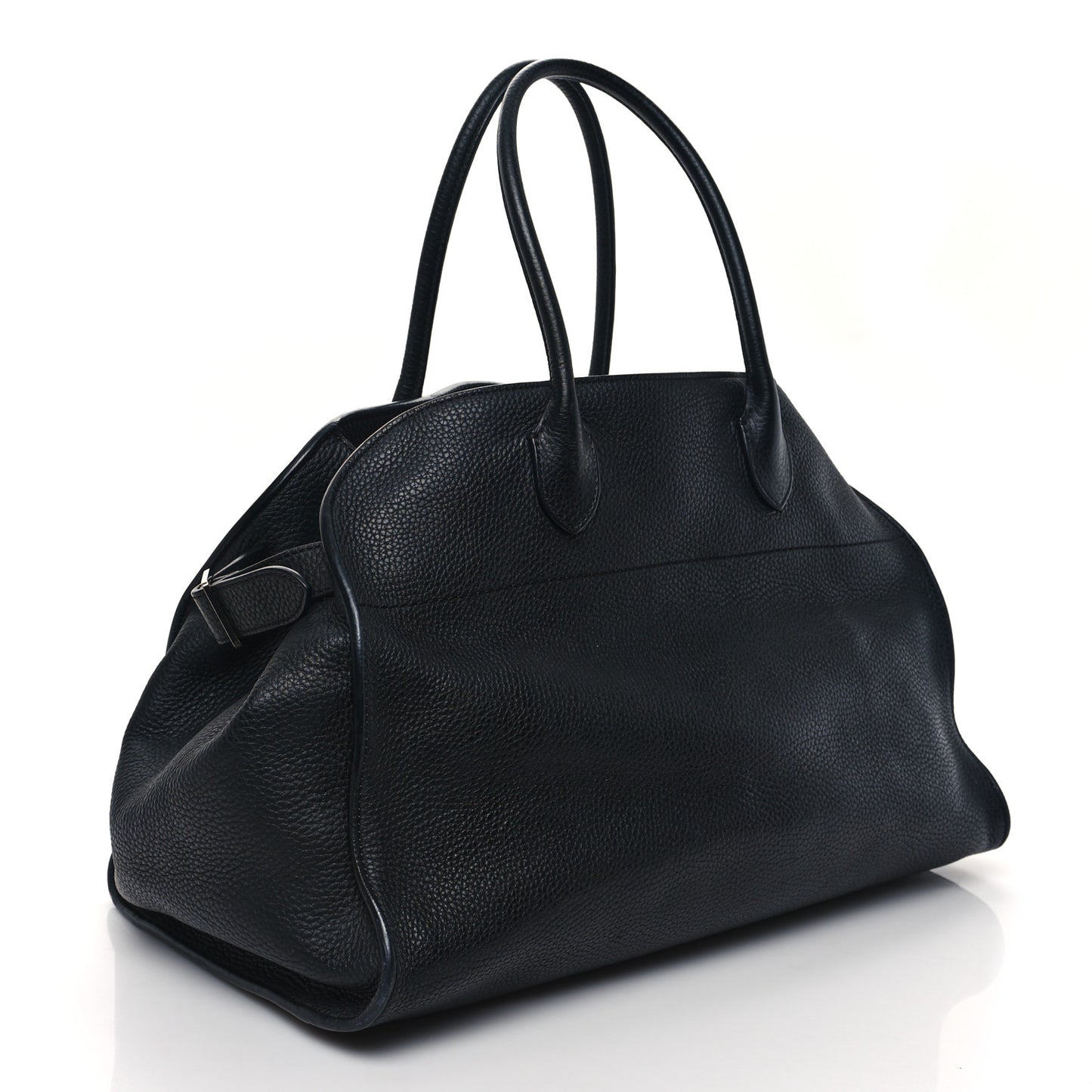 Matte Grained Calfskin Soft Margaux 15 Black