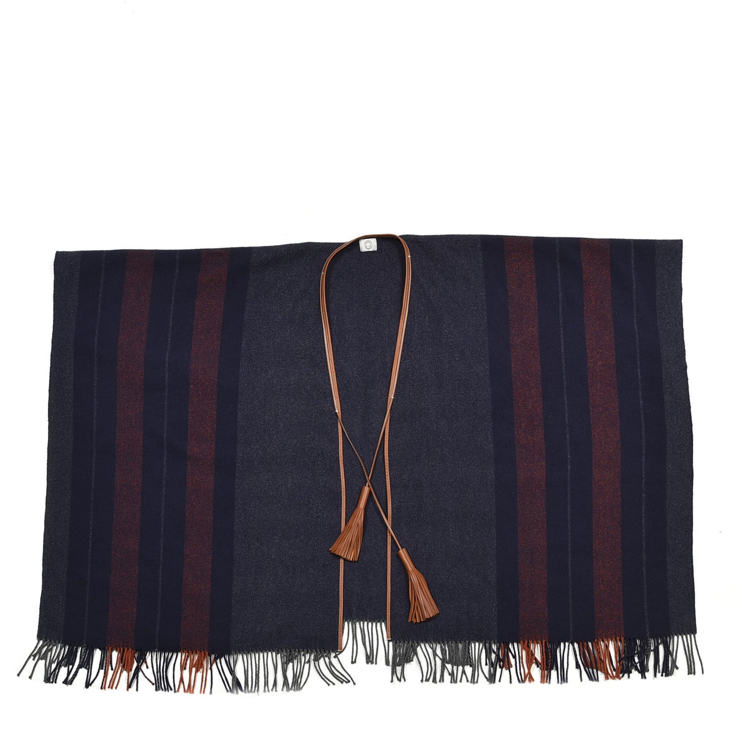Merino Wool Cashmere Rocabar Poncho Gris